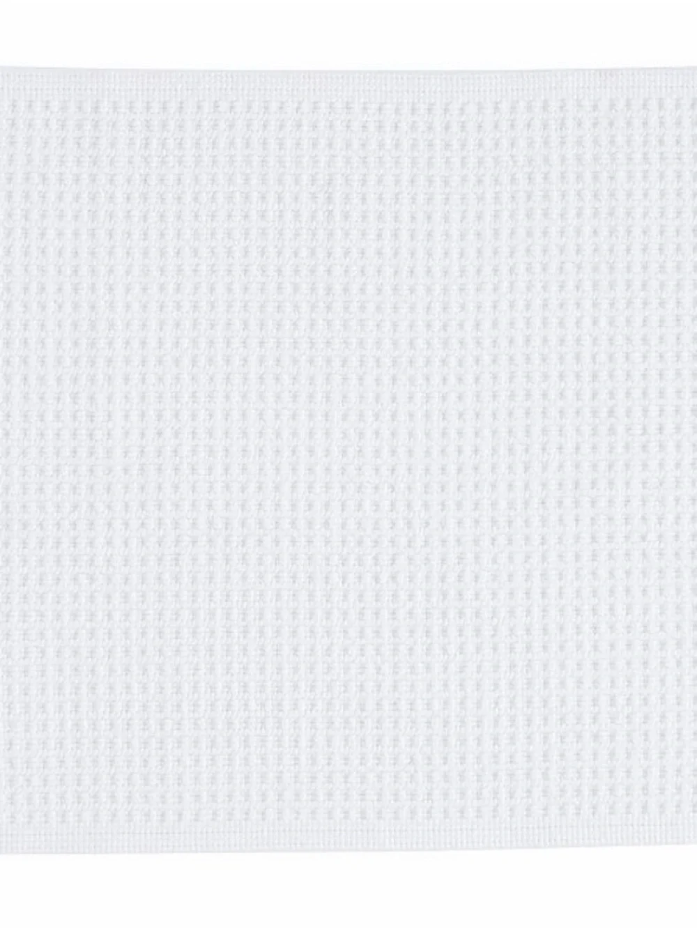 Pottery Barn White Waffle-Textured Bath Mat